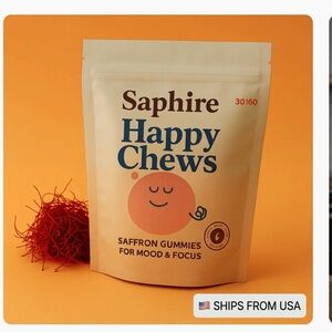 Saphire Happy Chews Saffron Gummies - Orange